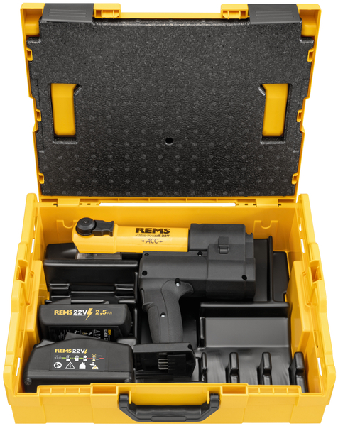 Zdjęcie 3 - REMS Akku-Press E 22V ACC Basic-Pack Zestaw promocyjny 576X07 R30J + statyw