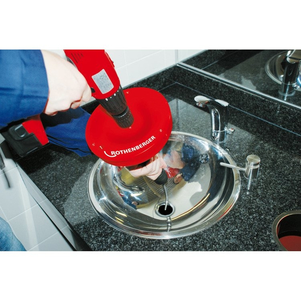Zdjęcie 2 - Przepychacz ręczny bębnowy Rothenberger Rospi 8 H+E Plus (8 mm / Dł. 7,5 M)